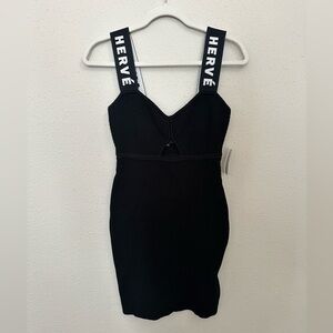 NWT Herve Leger bodycon knit dress, M (would fit S)